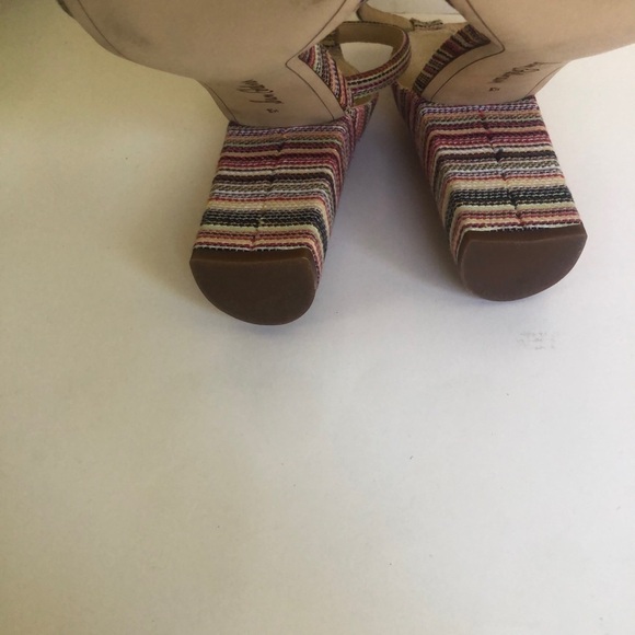 Sam Edelman Womens Yaro Striped Ankle Strap Block Heel Sandals Size 8.5 - Picture 7 of 15
